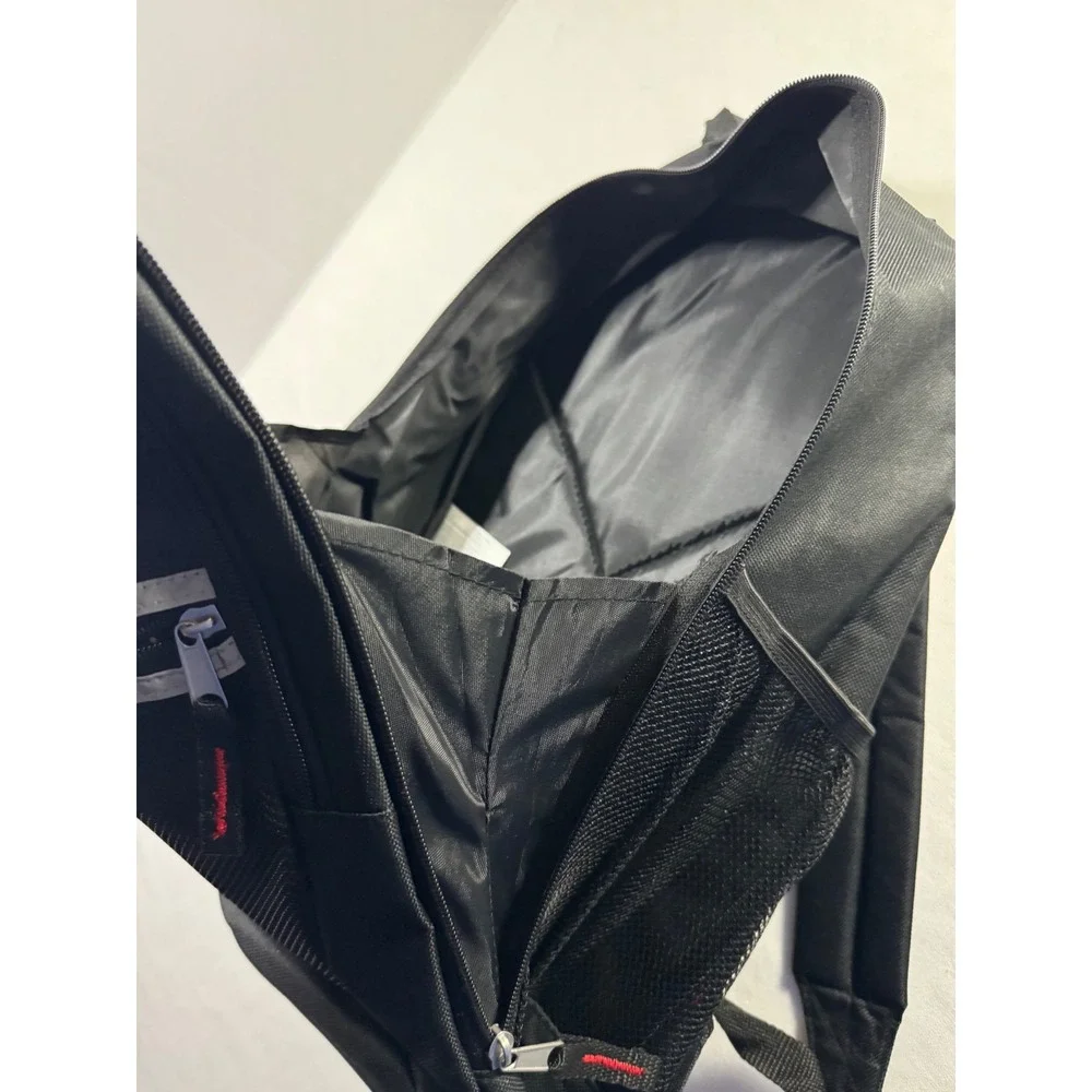 Mountain Ridge Blue Black Backpack Padded Straps‎ Mesh Pockets Reflective Strip